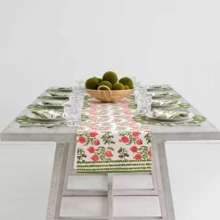 Pomegranate Inc Pom Bells Fern & Poppy Table Runner^ Table Runners