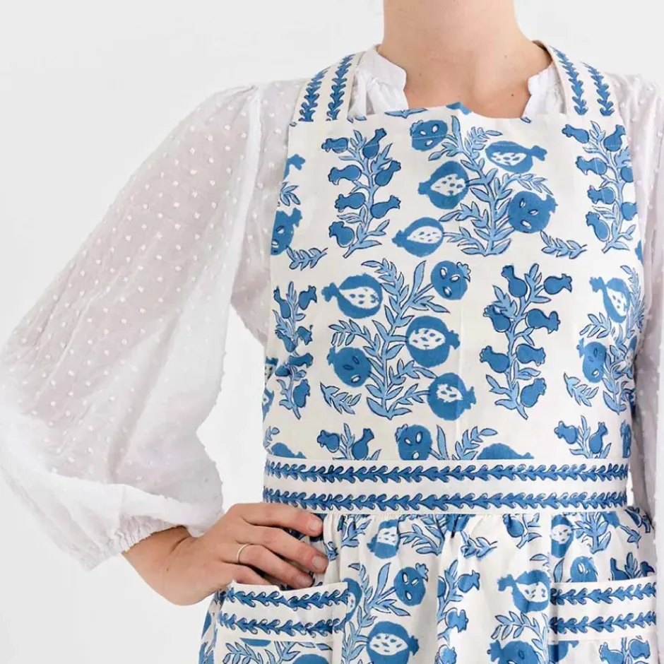 Pomegranate Inc Pom Bells Wedgewood Apron^ Aprons