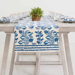 Pomegranate Inc Pom Bells Wedgewood Table Runner^ Table Runners