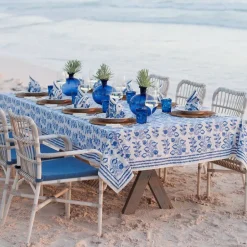 Pomegranate Inc Pom Bells Wedgewood Tablecloth^ Tablecloths