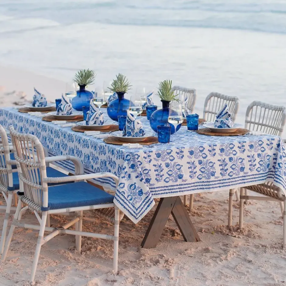 Pomegranate Inc Pom Bells Wedgewood Tablecloth^ Tablecloths