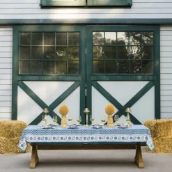 Pomegranate Inc Pom Buti Denim Tablecloth^ Tablecloths