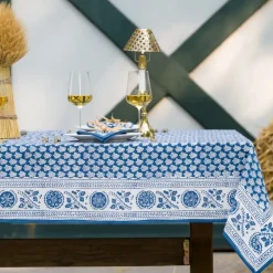 Pomegranate Inc Pom Buti Denim Tablecloth^ Tablecloths
