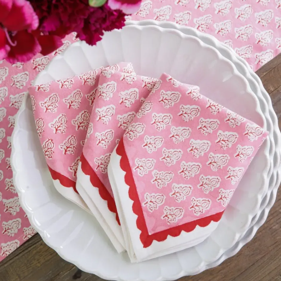 Pomegranate Inc Pom Buti Pink Napkin | Set of 4^ Napkins