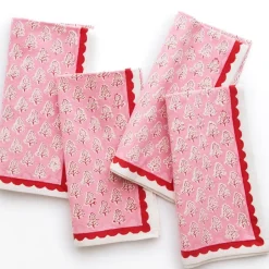 Pomegranate Inc Pom Buti Pink Napkin | Set of 4^ Napkins