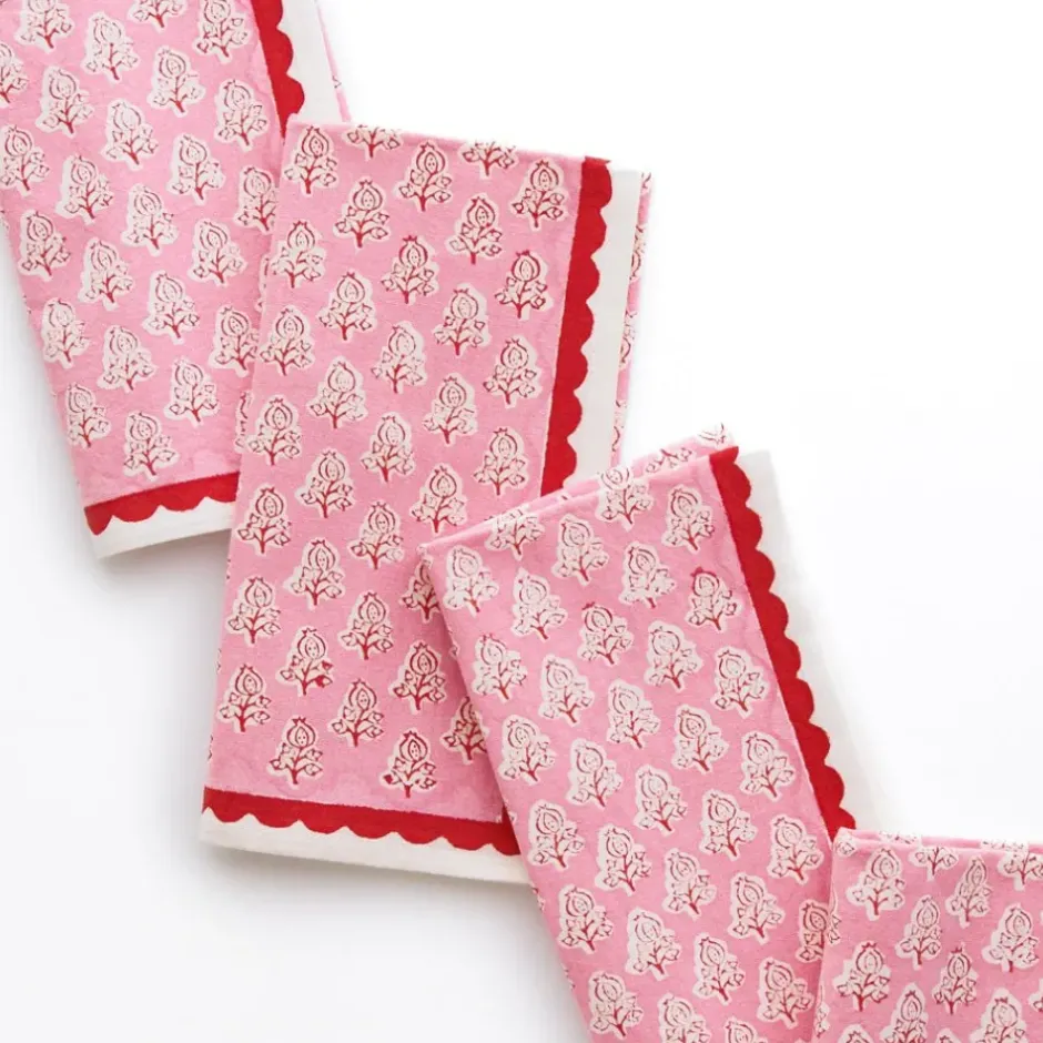 Pomegranate Inc Pom Buti Pink Napkin | Set of 4^ Napkins