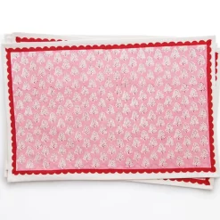 Pomegranate Inc Pom Buti Pink Placemat | Set 4^ Printed Placemats