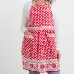 Pomegranate Inc Pom Buti Red Apron^ Aprons