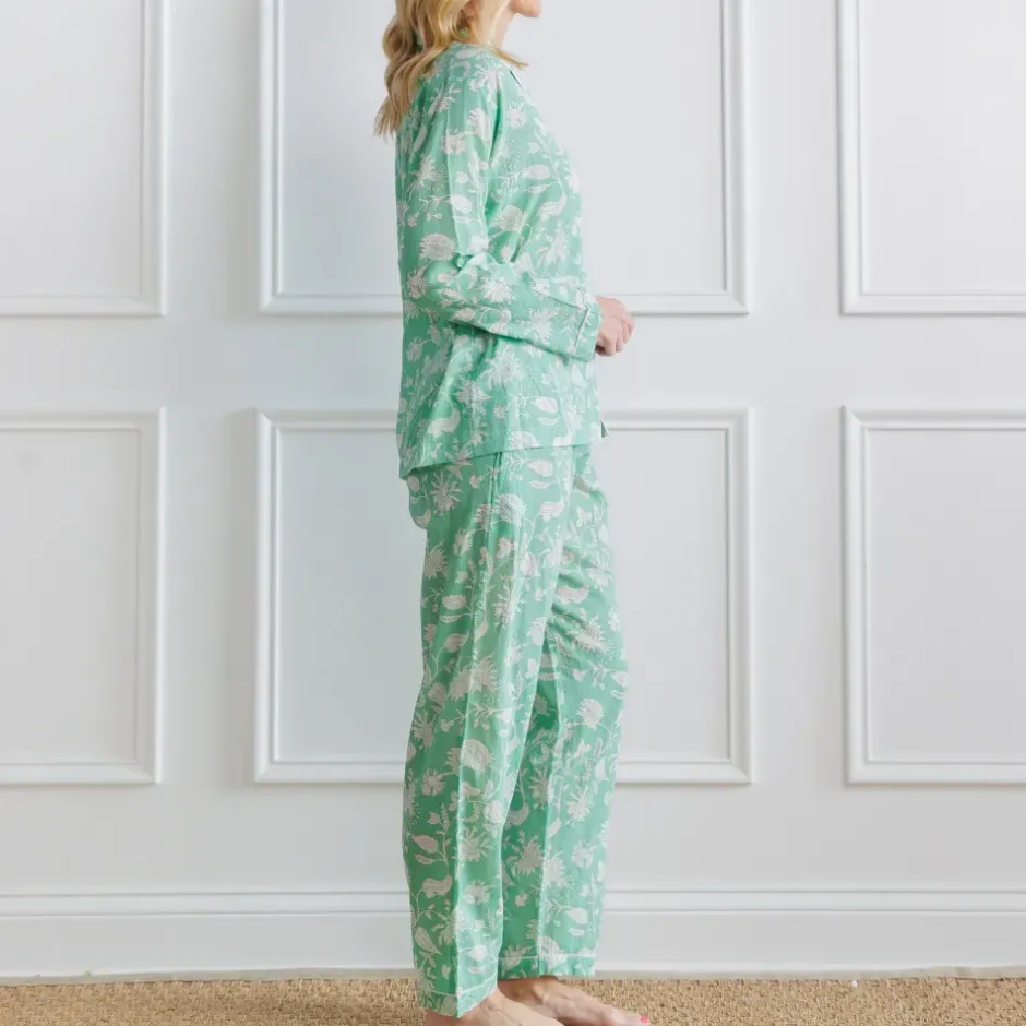 Pomegranate Inc Pomegranate | Morning Meadow Green Pajama Set^ Loungewear & Accessories