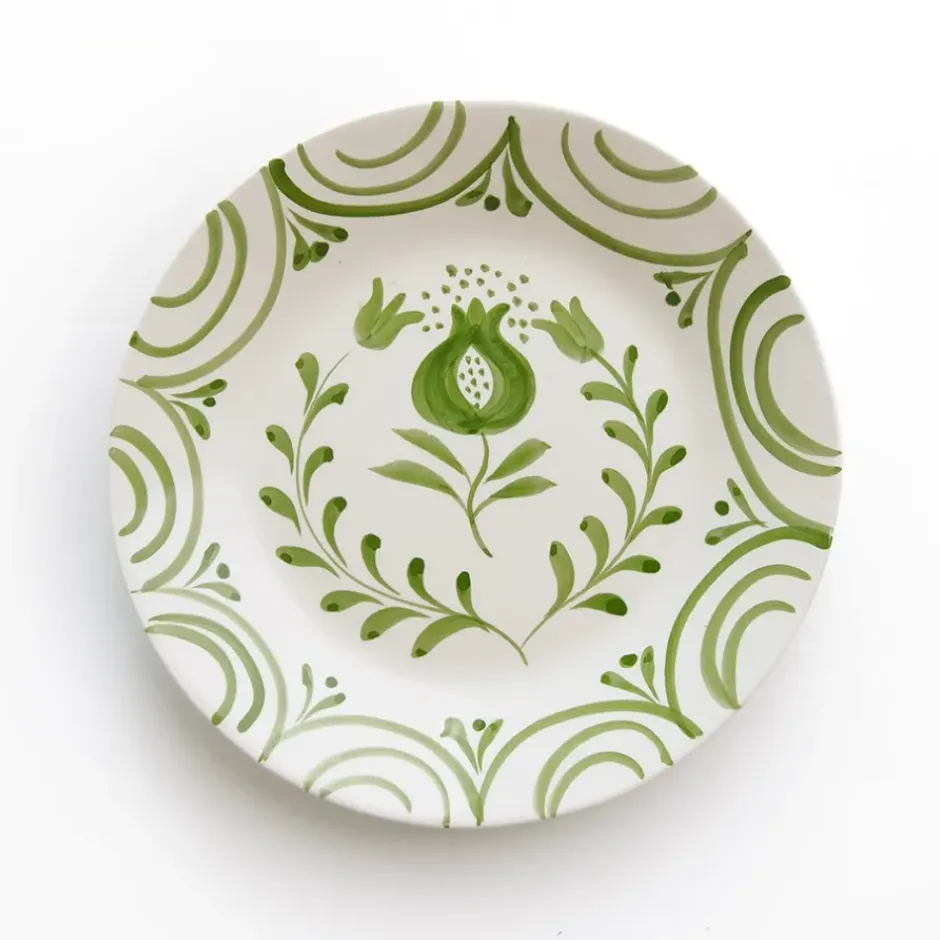 Pomegranate Inc Pomegranate Crest Green Salad Plate | Set of 2^ Dinnerware