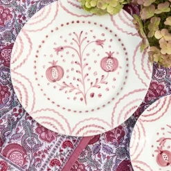 Pomegranate Inc Pomegranate Duet Rose Dinner Plate | Set of 2^ Dinnerware