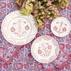 Pomegranate Inc Pomegranate Duet Rose Dinner Plate | Set of 2^ Dinnerware