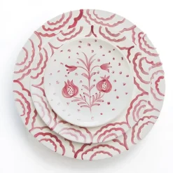 Pomegranate Inc Pomegranate Duet Rose Salad Plate | Set of 2^ Dinnerware