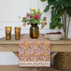 Pomegranate Inc Pomegranate Garden Plum & Ochre Table Runner^ Table Runners