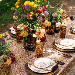 Pomegranate Inc Pomegranate Garden Plum & Ochre Tablecloth^ Tablecloths