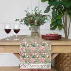 Pomegranate Inc Pomegranate Garden Wine & Rose Table Runner^ Table Runners