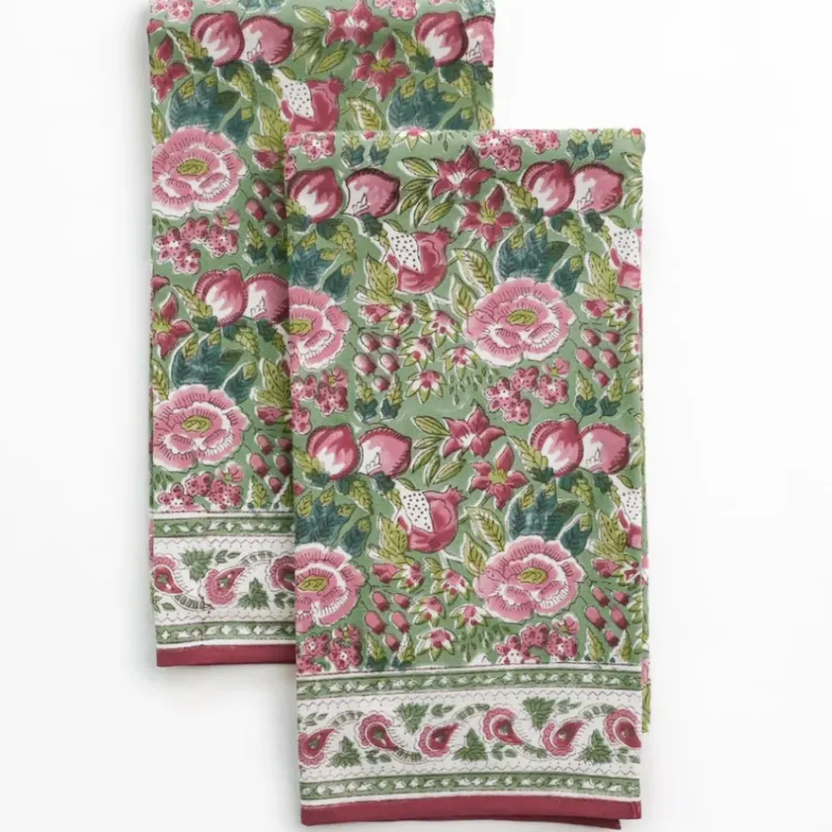 Pomegranate Inc Pomegranate Garden Wine & Rose Tea Towels^ Tea Towels