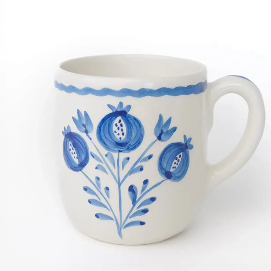 Pomegranate Inc Pomegranate Trio Sketch Cobalt Blue Mug | Set of 2^ Dinnerware