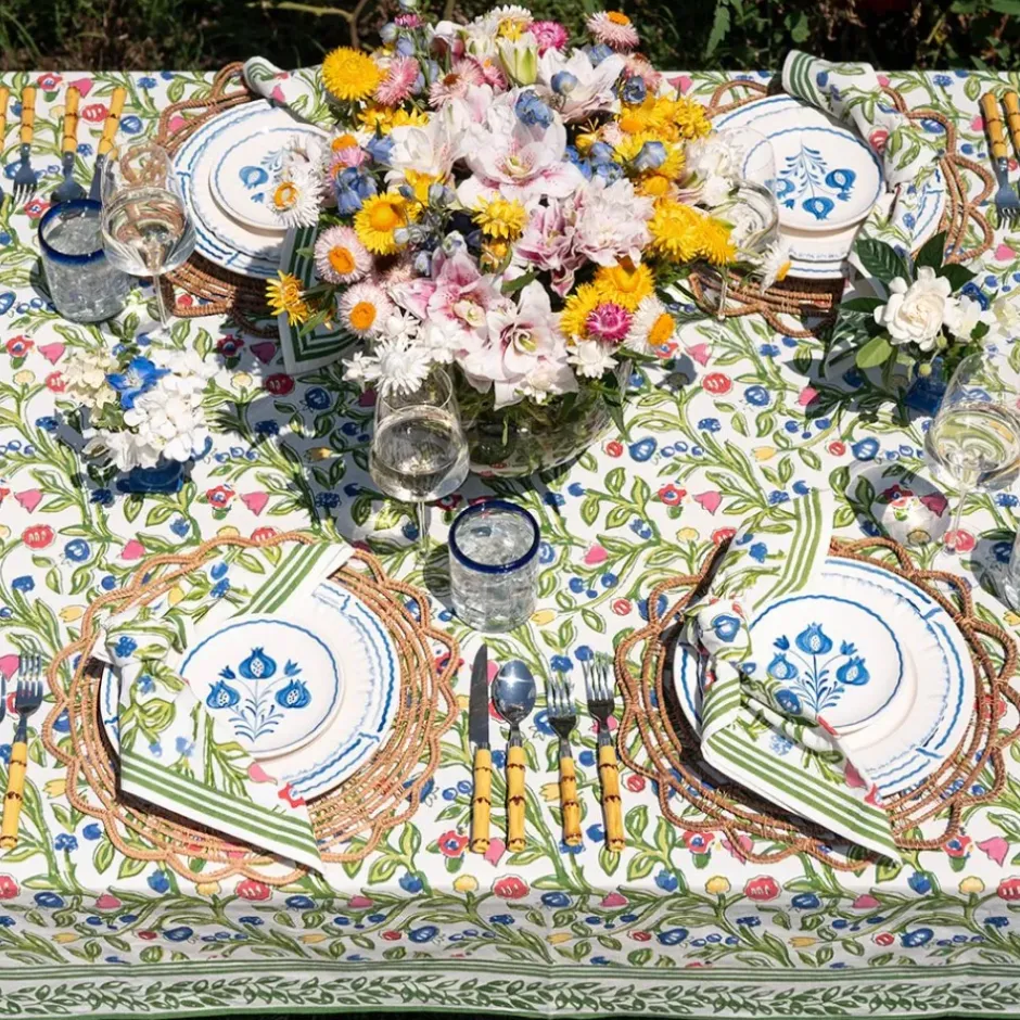 Pomegranate Inc Pomegranate Trio Sketch Cobalt Blue Dinner Plate | Set of 2^ Dinnerware