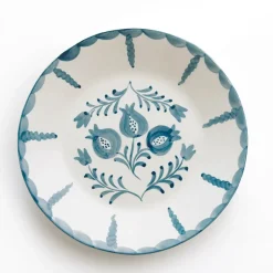 Pomegranate Inc Pomegranate Trio Vine Teal Salad Plate | Set of 2^ Dinnerware