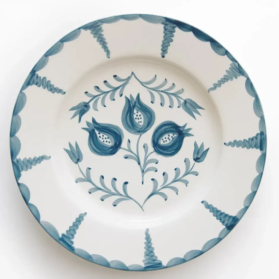 Pomegranate Inc Pomegranate Trio Vine Teal Dinner Plate | Set of 2^ Dinnerware