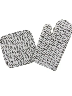 Pomegranate Inc Pony Club Oven Mitt and Pot Holder Set^ Oven Mitts