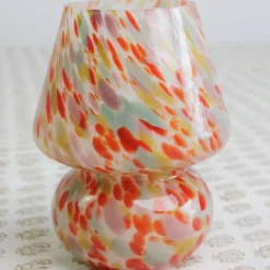 Pomegranate Inc Red & Yellow Joyful Lamp^ Candle Holders, Vases & Lamps