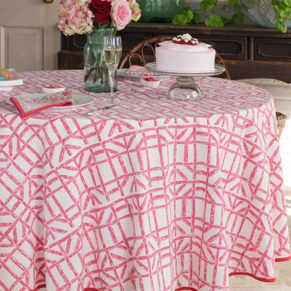 Pomegranate Inc Rose Bamboo Tablecloth^ Tablecloths