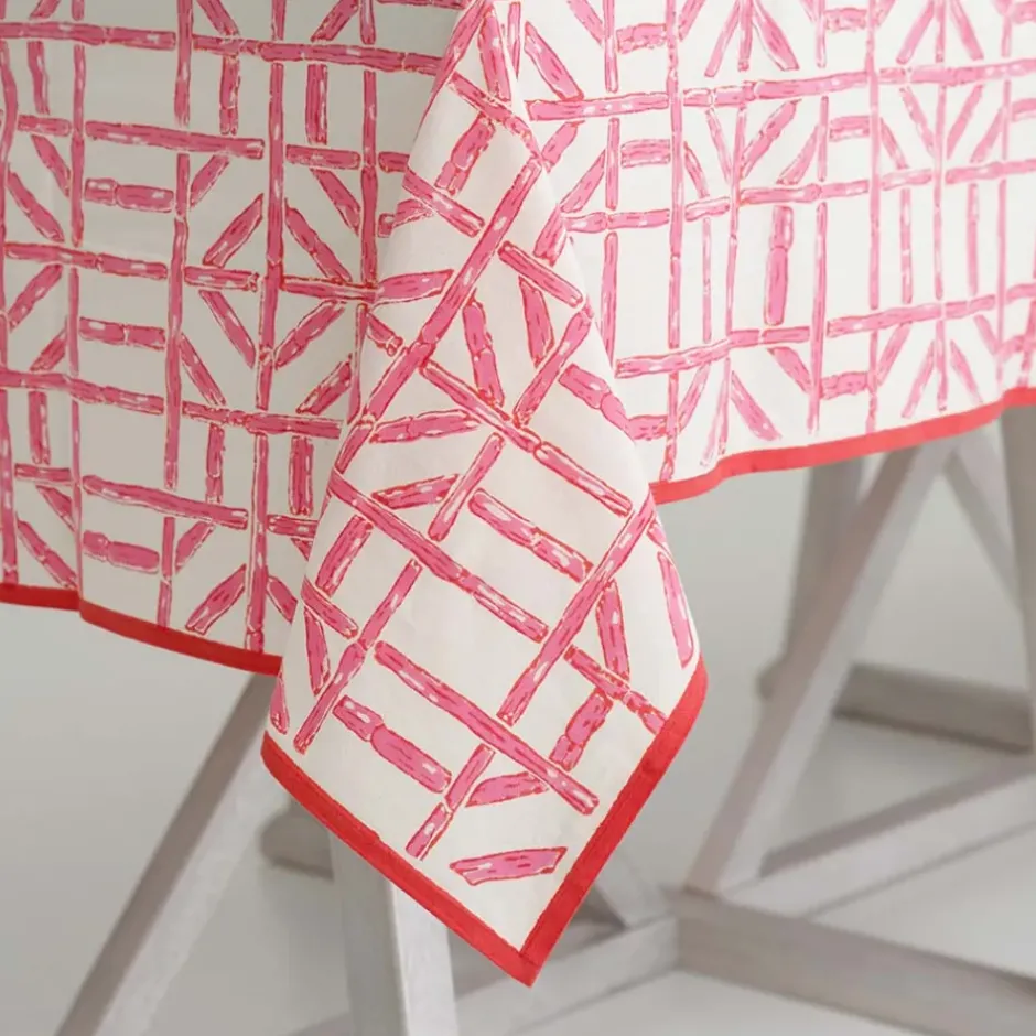 Pomegranate Inc Rose Bamboo Tablecloth^ Tablecloths