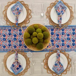 Pomegranate Inc Round Bamboo Cane Placemats | Set of 4^ Rattan, Wicker & Bamboo|Woven Placemats
