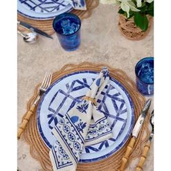 Pomegranate Inc Round Bamboo Cane Placemats | Set of 4^ Rattan, Wicker & Bamboo|Woven Placemats