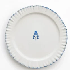 Pomegranate Inc Ruffled Cobalt Blue Dinner Plate | Set of 2^ Dinnerware
