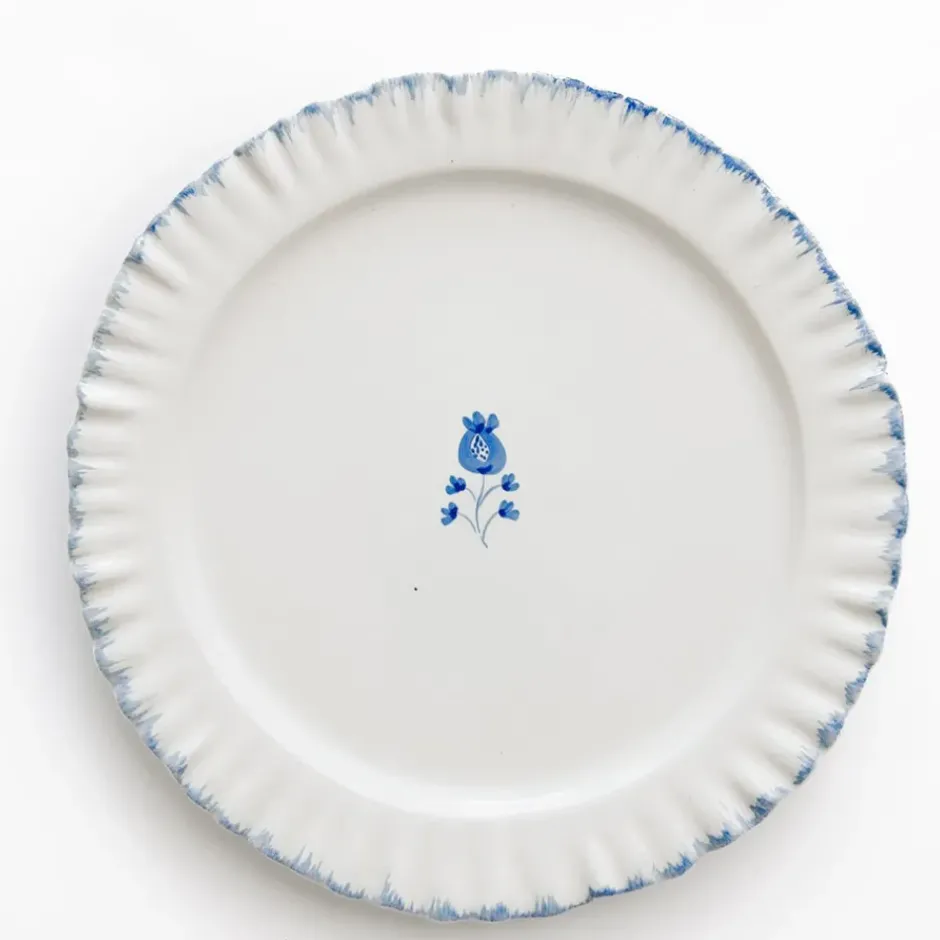 Pomegranate Inc Ruffled Cobalt Blue Dinner Plate | Set of 2^ Dinnerware