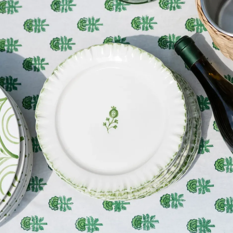 Pomegranate Inc Ruffled Green Salad Plate | Set of 2^ Dinnerware