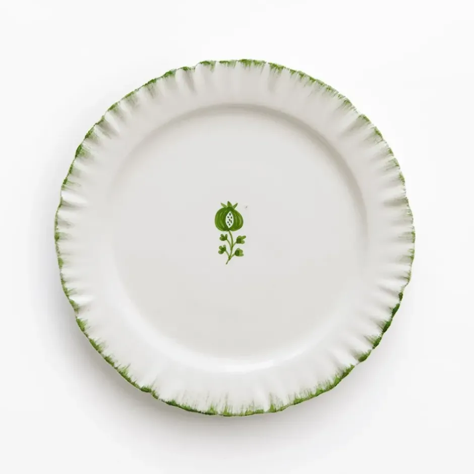 Pomegranate Inc Ruffled Green Salad Plate | Set of 2^ Dinnerware