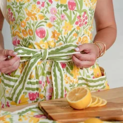 Pomegranate Inc 70s Flower Apron^ Aprons