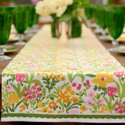 Pomegranate Inc 70s Flower Table Runner^ Table Runners