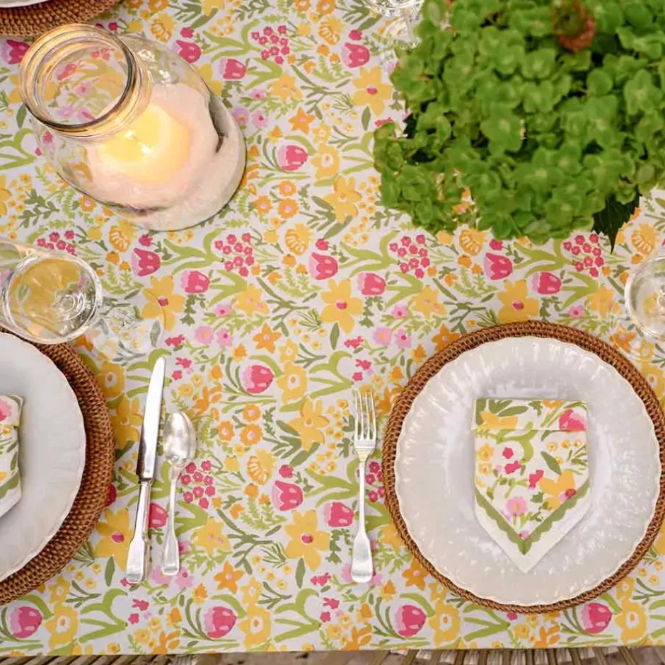 Pomegranate Inc 70s Flower Tablecloth^ Tablecloths