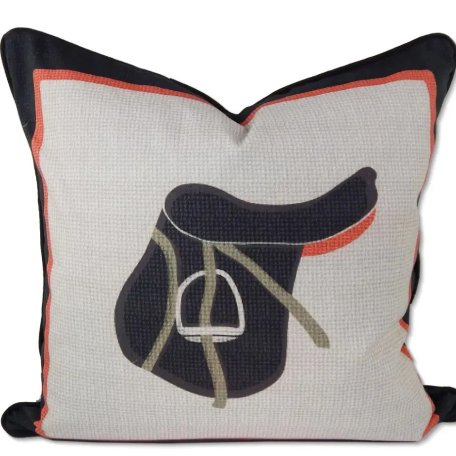 Pomegranate Inc Saddle Throw Pillow Cover^ Quilts, Pillows & Throws