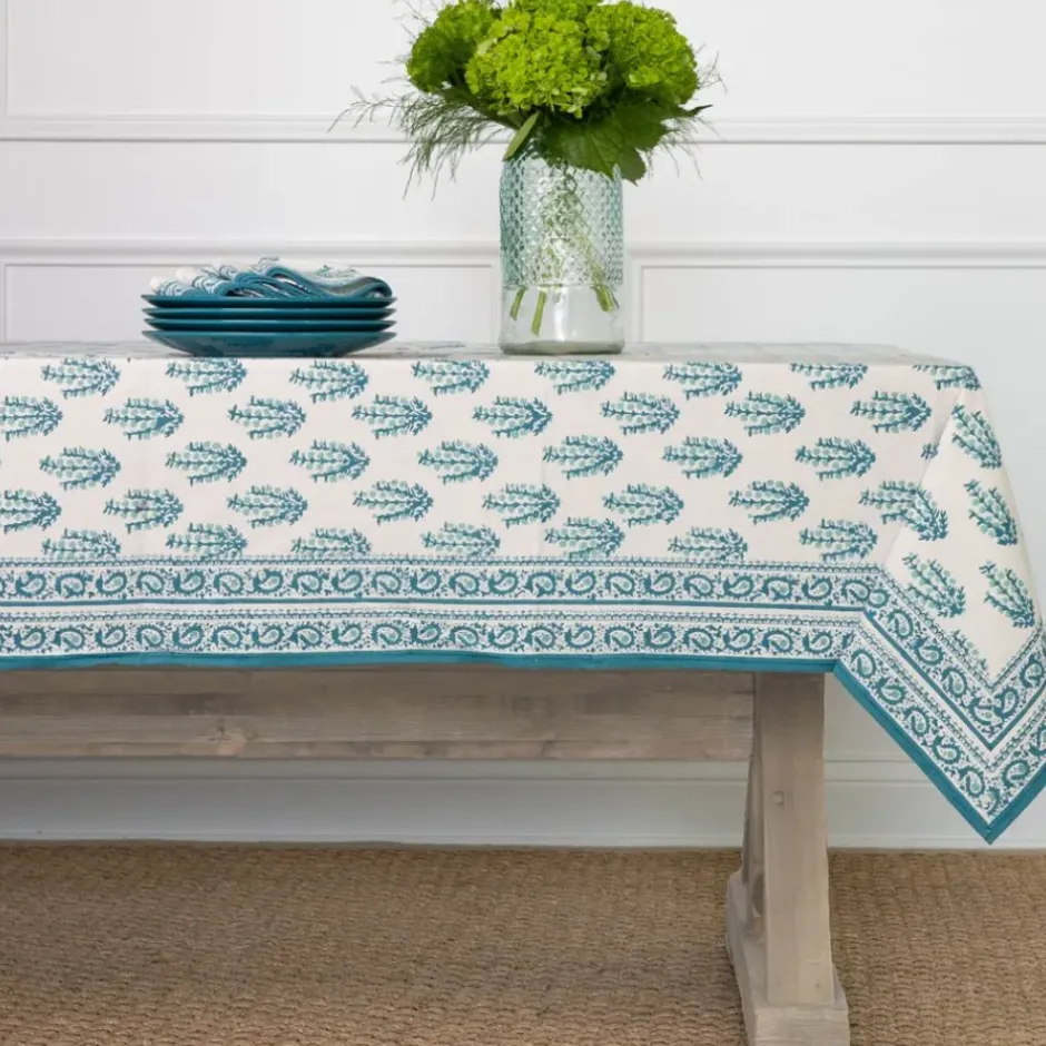 Pomegranate Inc Sagar Aqua Tablecloth^ Tablecloths