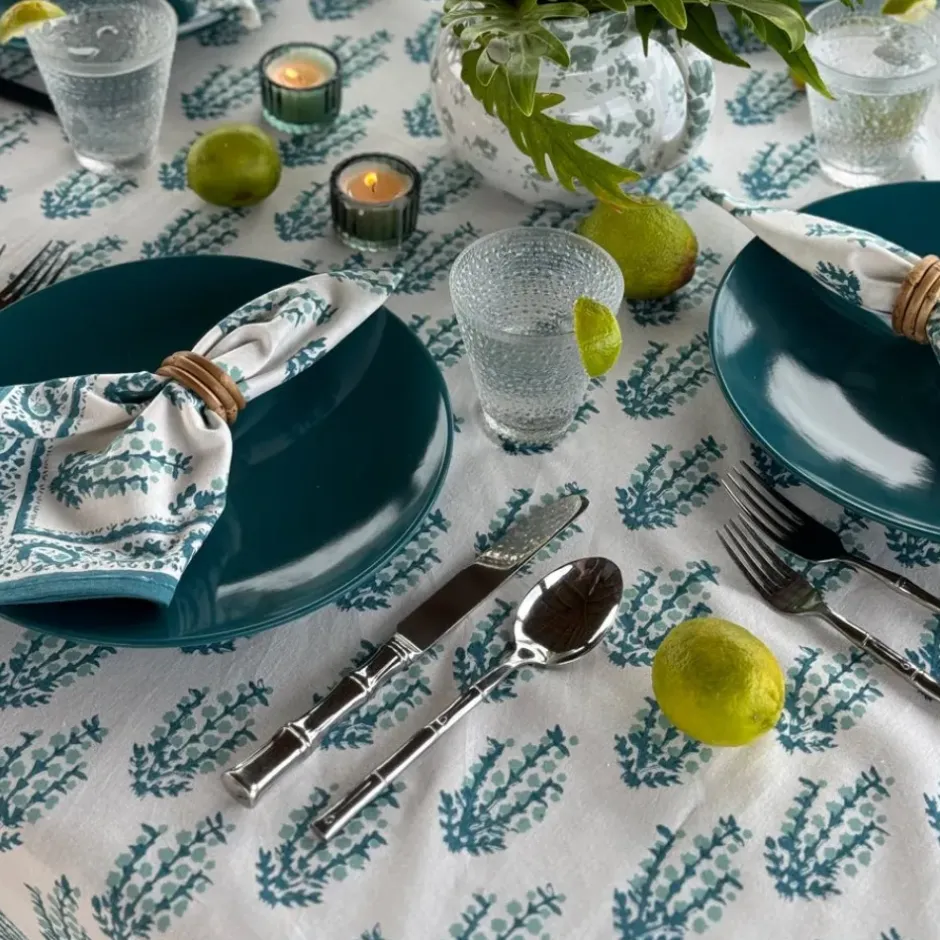 Pomegranate Inc Sagar Aqua Tablecloth^ Tablecloths