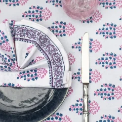 Pomegranate Inc Sagar Blue & Magenta Napkin^ Napkins