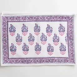 Pomegranate Inc Sagar Blue & Magenta Placemat^ Printed Placemats