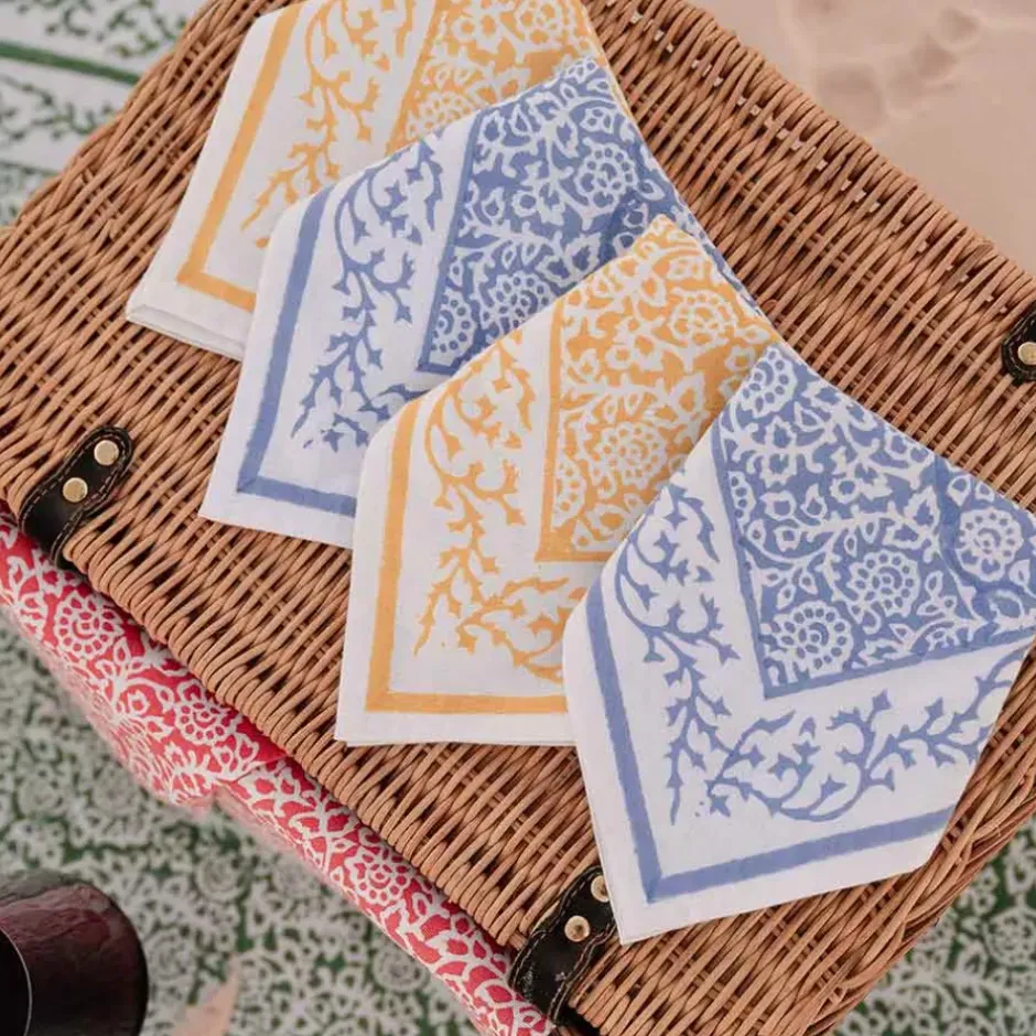 Pomegranate Inc Tapestry Blue Napkin^ Napkins