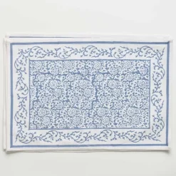 Pomegranate Inc Tapestry Blue Placemat | Set of 4^ Printed Placemats