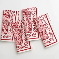 Pomegranate Inc Tapestry Deep Red Napkin^ Napkins