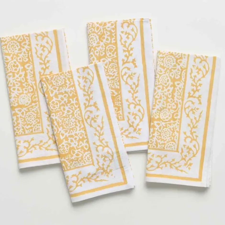Pomegranate Inc Tapestry Marigold Napkin | Set of 4^ Napkins