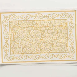 Pomegranate Inc Tapestry Marigold Placemat | Set of 4^ Printed Placemats