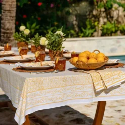 Pomegranate Inc Tapestry Marigold Tablecloth^ Tablecloths