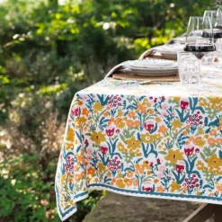 Pomegranate Inc Teal Garden Tablecloth^ Tablecloths